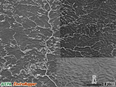 Zip code 25320 satellite photo by USGS