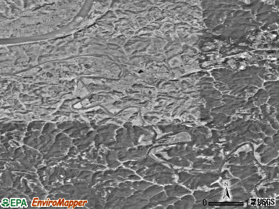 Zip code 25504 satellite photo by USGS