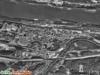 Zip code 25507 satellite photo by USGS