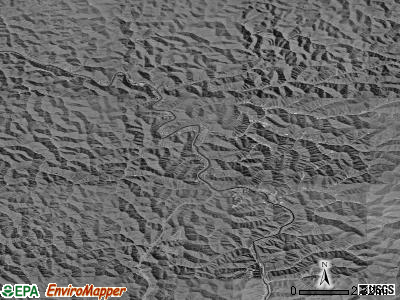 Zip code 25508 satellite photo by USGS