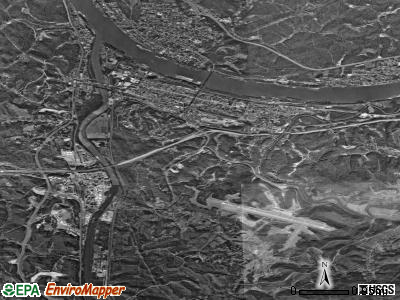 Zip code 25530 satellite photo by USGS