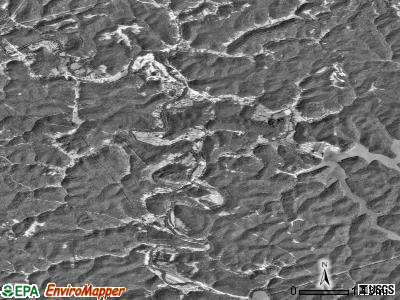 Zip code 25535 satellite photo by USGS