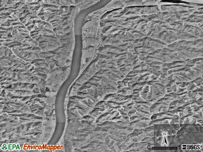 Zip code 25537 satellite photo by USGS