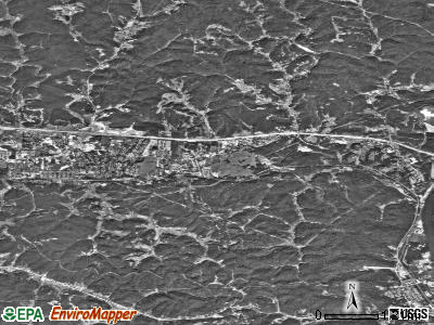 Zip code 25560 satellite photo by USGS