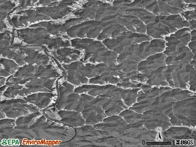 Zip code 25571 satellite photo by USGS