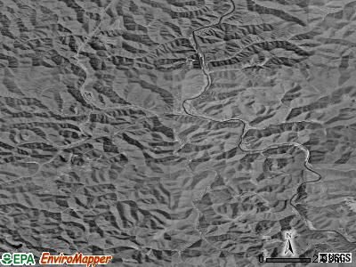 Zip code 25601 satellite photo by USGS