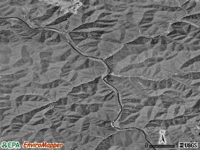 Zip code 25635 satellite photo by USGS