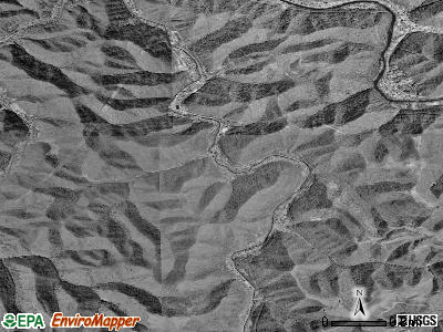 Zip code 25636 satellite photo by USGS