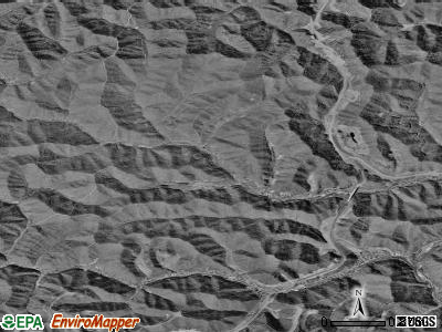 Zip code 25649 satellite photo by USGS