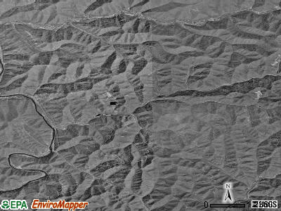 Zip code 25650 satellite photo by USGS