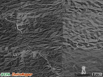 Zip code 25661 satellite photo by USGS