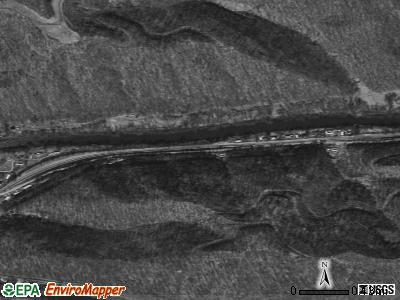 Zip code 25672 satellite photo by USGS