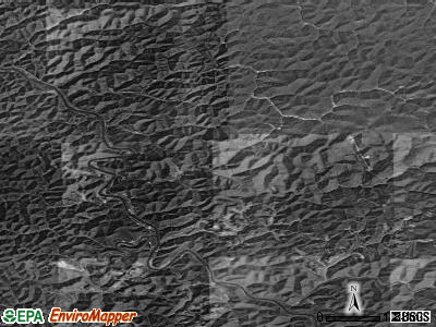 Zip code 25674 satellite photo by USGS