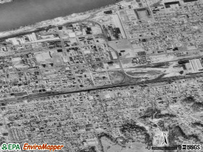 Zip code 25703 satellite photo by USGS