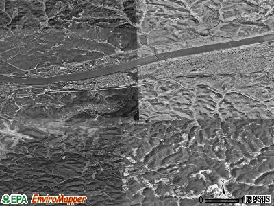 Zip code 25704 satellite photo by USGS