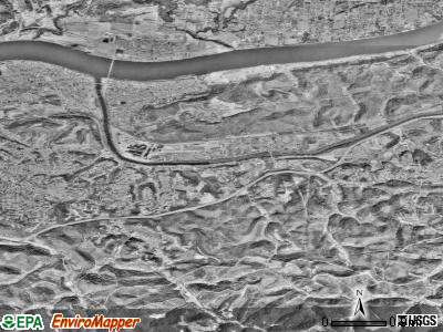Zip code 25705 satellite photo by USGS