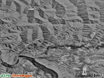 Zip code 25812 satellite photo by USGS