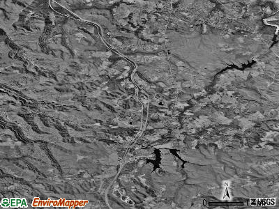 Zip code 25825 satellite photo by USGS