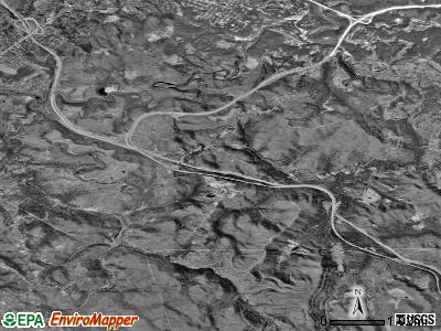 Zip code 25847 satellite photo by USGS