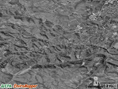 Zip code 25921 satellite photo by USGS