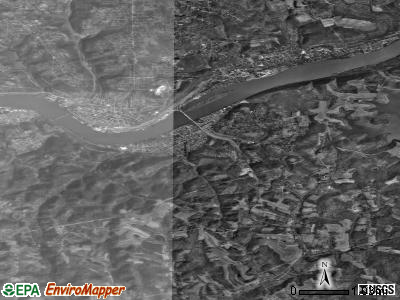 Zip code 26034 satellite photo by USGS