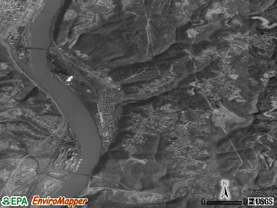 Zip code 26037 satellite photo by USGS