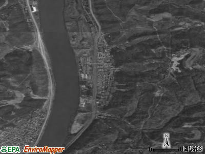 Zip code 26040 satellite photo by USGS
