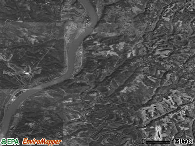 Zip code 26070 satellite photo by USGS