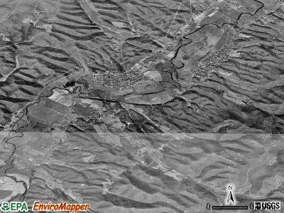 Zip code 26293 satellite photo by USGS