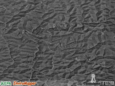 Zip code 26419 satellite photo by USGS