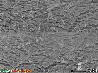 Zip code 26421 satellite photo by USGS