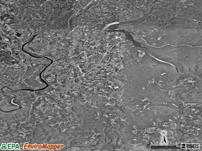 Zip code 26508 satellite photo by USGS