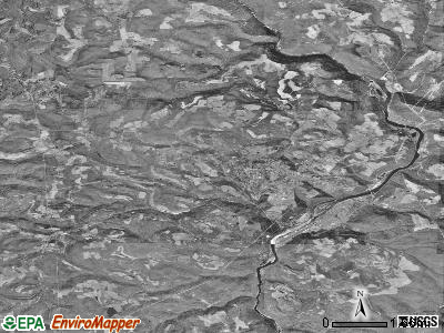 Zip code 26537 satellite photo by USGS