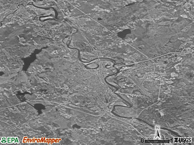 Zip code 03287 satellite photo by USGS
