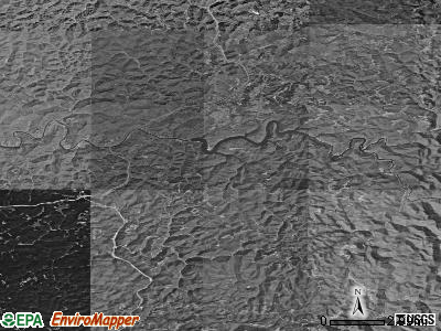 Zip code 26601 satellite photo by USGS