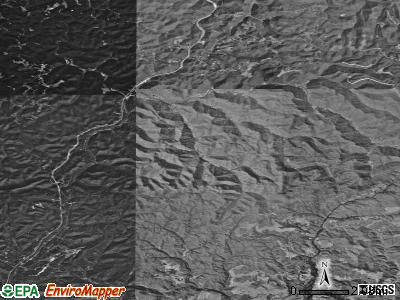 Zip code 26610 satellite photo by USGS