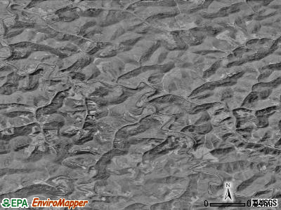 Zip code 26611 satellite photo by USGS
