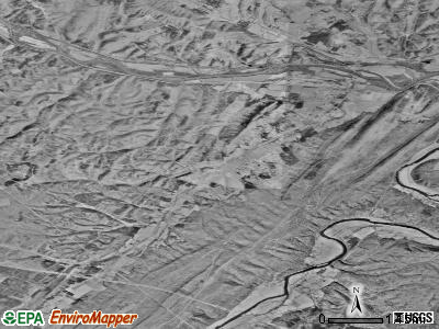 Zip code 26722 satellite photo by USGS