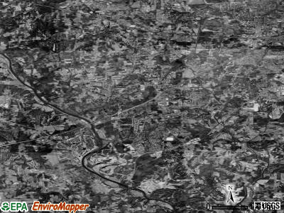 Zip code 27012 satellite photo by USGS