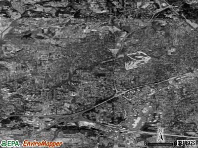 Zip code 27104 satellite photo by USGS