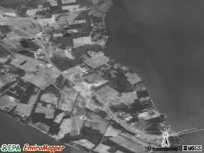 Zip code 27964 satellite photo by USGS