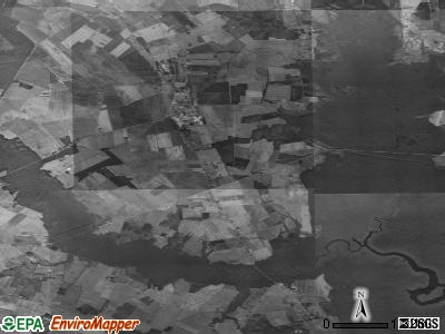 Zip code 27973 satellite photo by USGS
