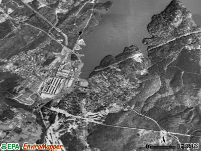 Zip code 28009 satellite photo by USGS
