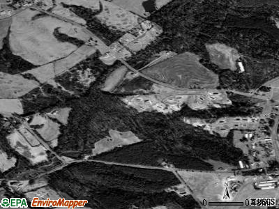 Zip code 28038 satellite photo by USGS