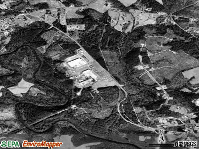 Zip code 28076 satellite photo by USGS