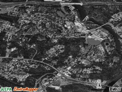 Zip code 28101 satellite photo by USGS