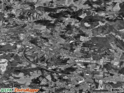 Zip code 28160 satellite photo by USGS