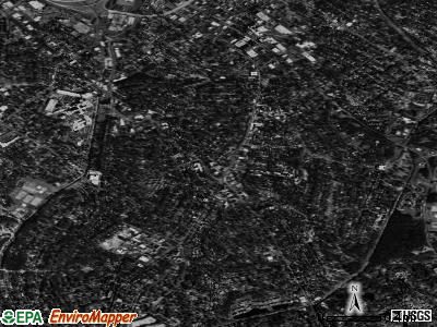 Zip code 28207 satellite photo by USGS