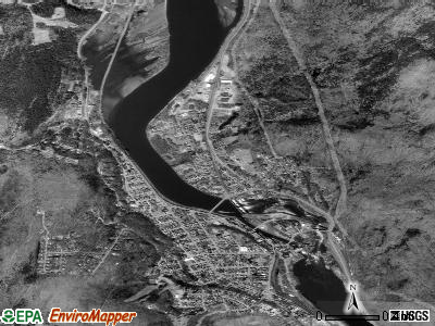 Zip code 03609 satellite photo by USGS