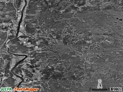 Zip code 03743 satellite photo by USGS